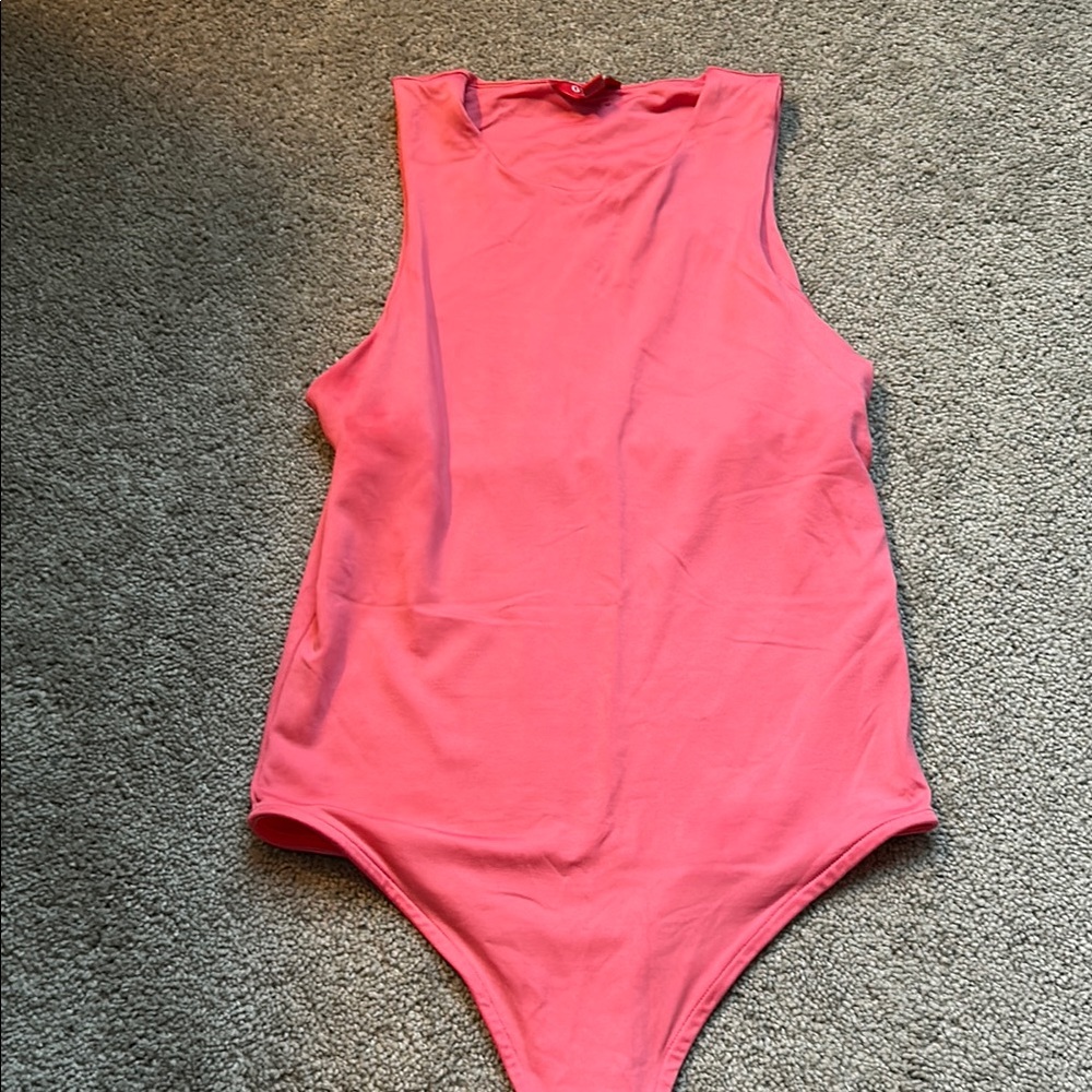 Guess Pink Sleeveless Bodysuit